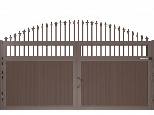 Уличные распашные ворота DoorHan с пиками 3500x2000